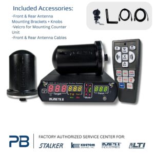 Radar system with accessories and remote control.