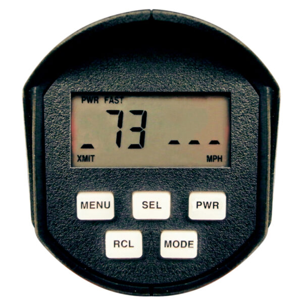A digital timer with seven different buttons.