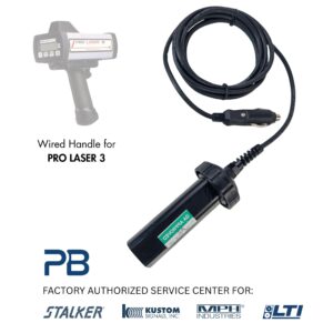 Kustom ProLaser 3 Battery Eliminator, 12v power Cigar plug. Insert in place of battery